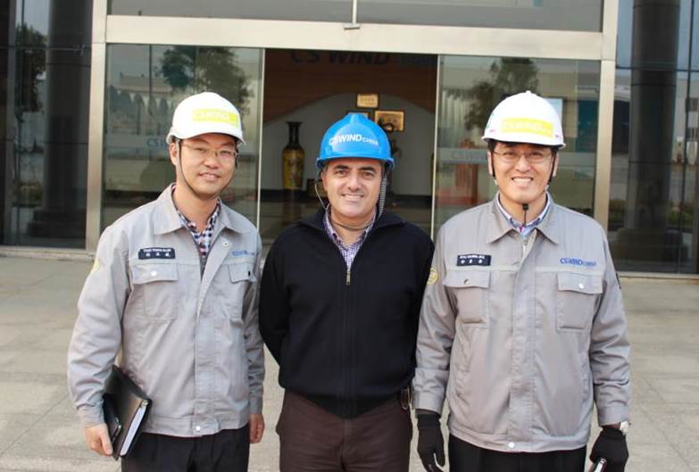 柳總、劉部長和Mr. Martin合影留念